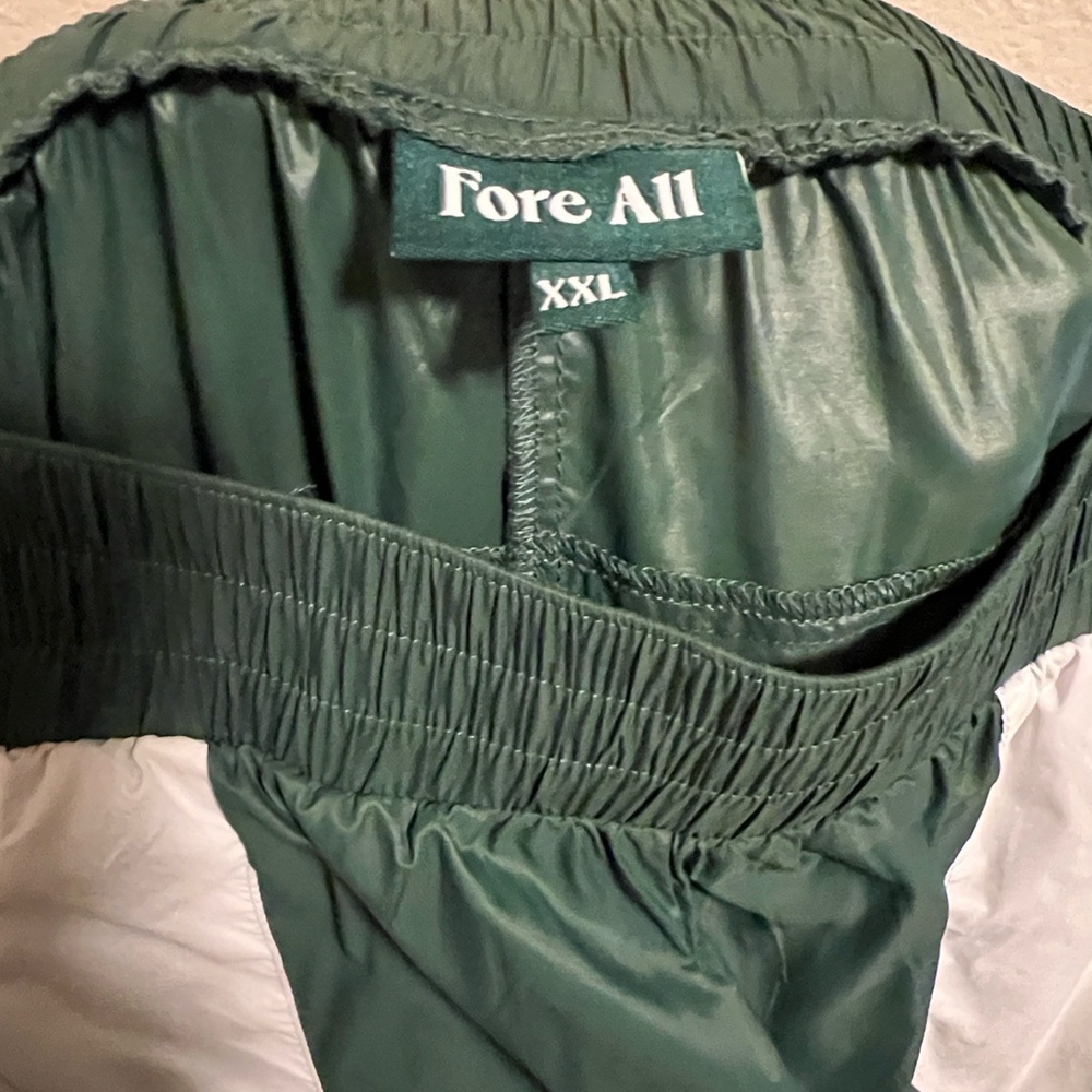 Fore All Women’s Green White Colorblock Nylon Track Pants Size XXL - Picture 5 of 7